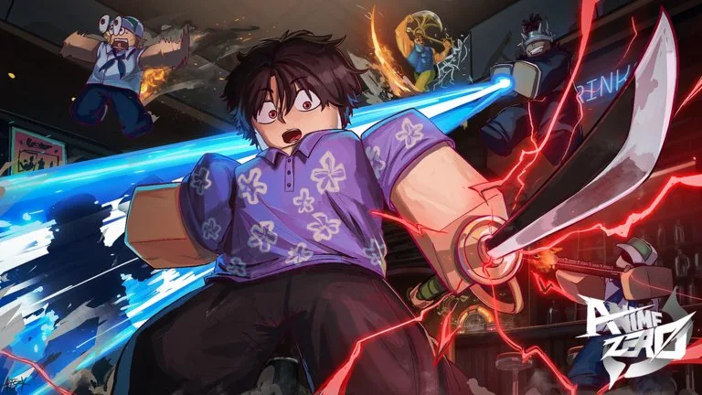Wide Roblox thumbnail for Anime Zero [SHADOW MONARCH].